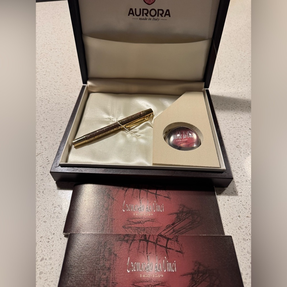 Aurora Pen Leonardo Da Vinci Rollerball Pen - Limited Edition 436/1919 w box